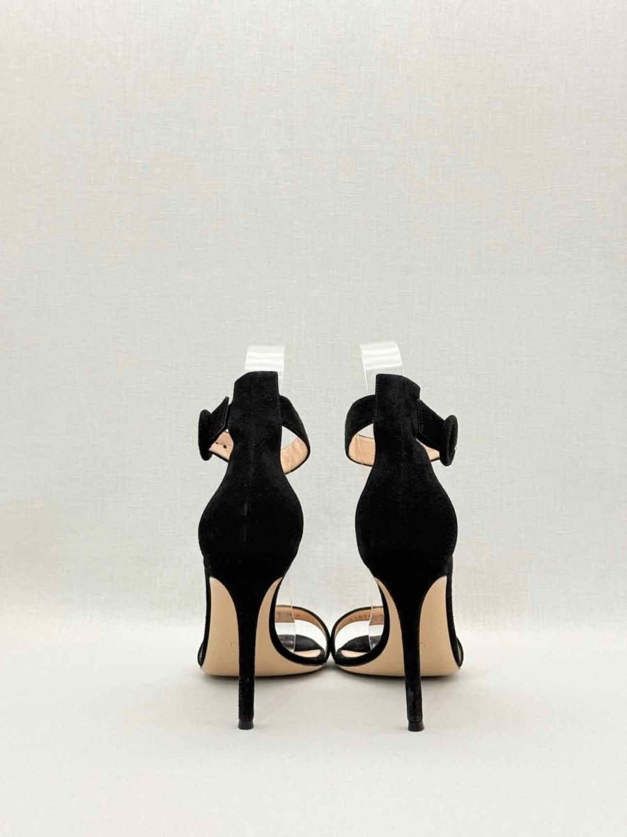 Pre-loved GIANVITO ROSSI Black Size EU 38 Heeled Sandals at Reems Closet