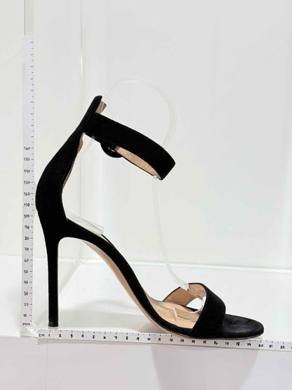 Pre-loved GIANVITO ROSSI Black Size EU 38 Heeled Sandals at Reems Closet