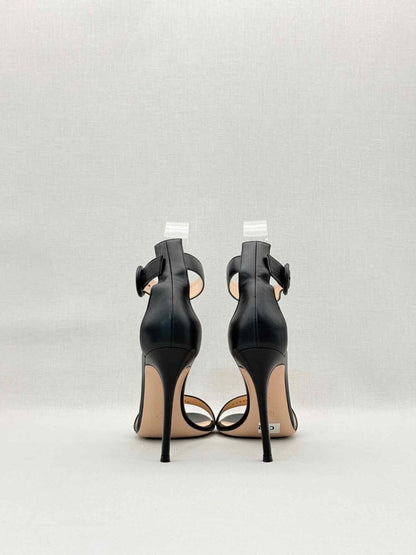 Pre-loved GIANVITO ROSSI Black Size EU 38 Heeled Sandals at Reems Closet