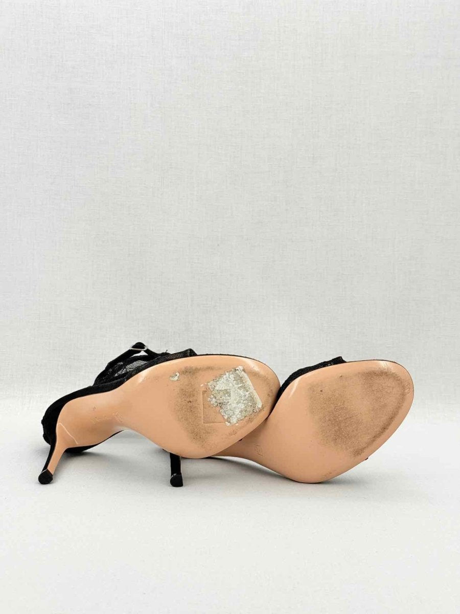 Pre - loved GIANVITO ROSSI Black Size EU 38 Heeled Sandals at Reems Closet