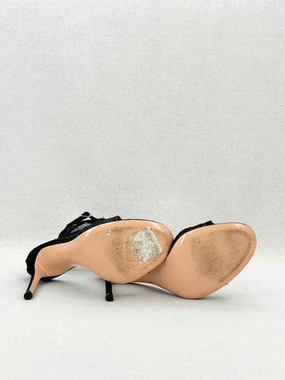Pre - loved GIANVITO ROSSI Black Size EU 38 Heeled Sandals at Reems Closet