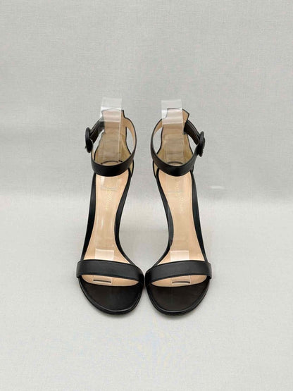 Pre-loved GIANVITO ROSSI Black Size EU 38 Heeled Sandals at Reems Closet