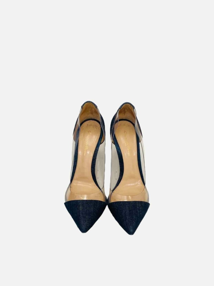 Pre - loved GIANVITO ROSSI Blue Pumps 40 at Reems Closet