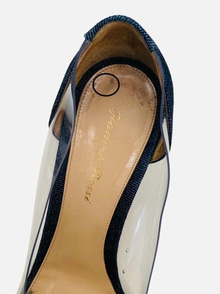 Pre - loved GIANVITO ROSSI Blue Pumps 40 at Reems Closet