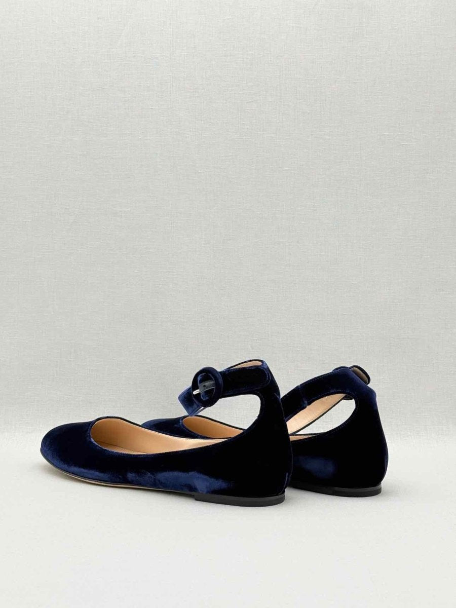 Pre - loved GIANVITO ROSSI Blue Size EU 42 Ballet Flats at Reems Closet