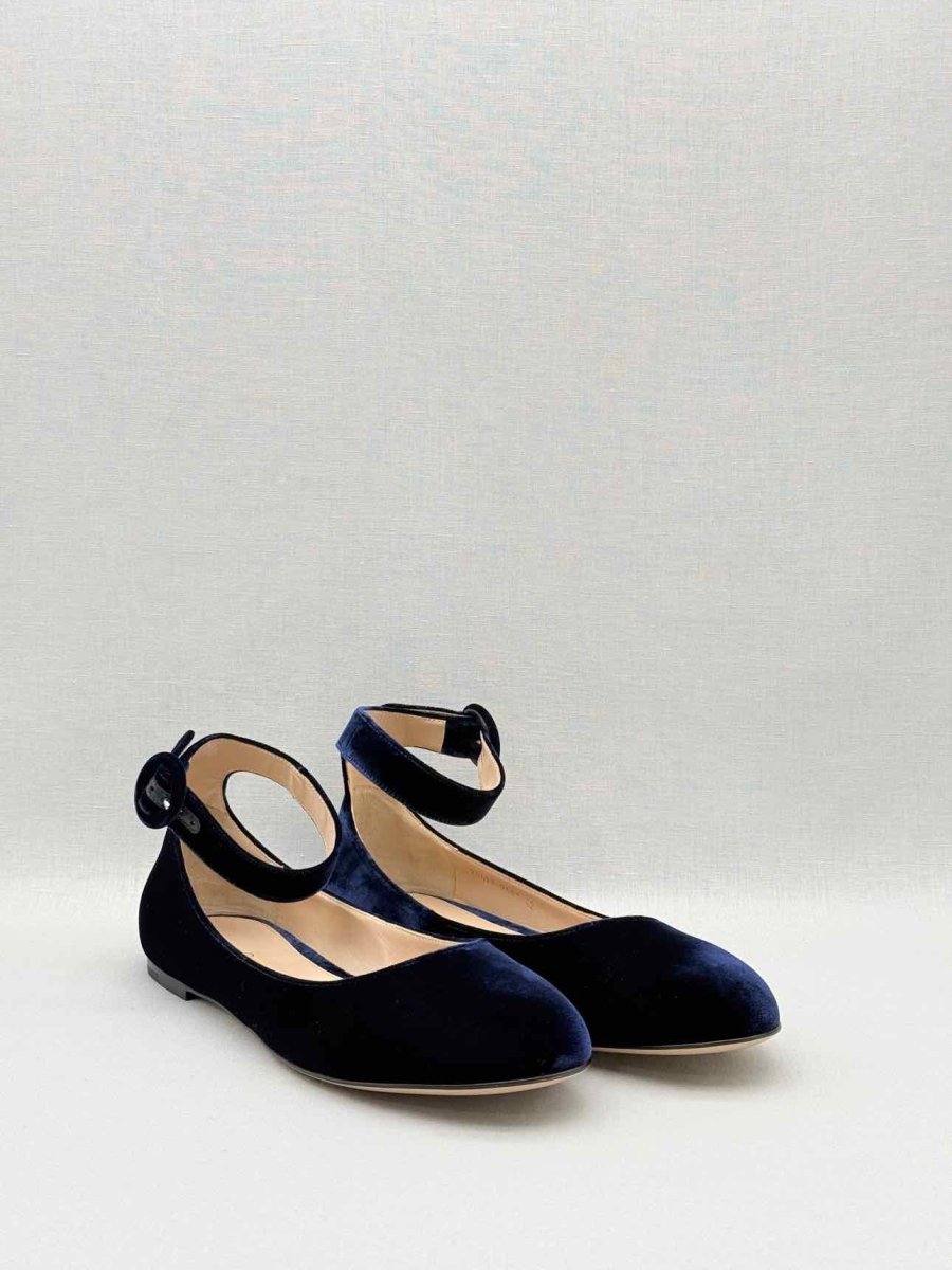 Pre - loved GIANVITO ROSSI Blue Size EU 42 Ballet Flats at Reems Closet