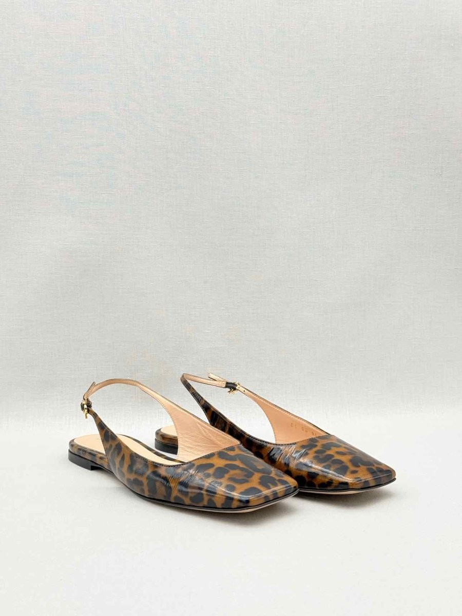 Pre-loved GIANVITO ROSSI Brown & Black Size EU 39 Ballet Flats at Reems Closet