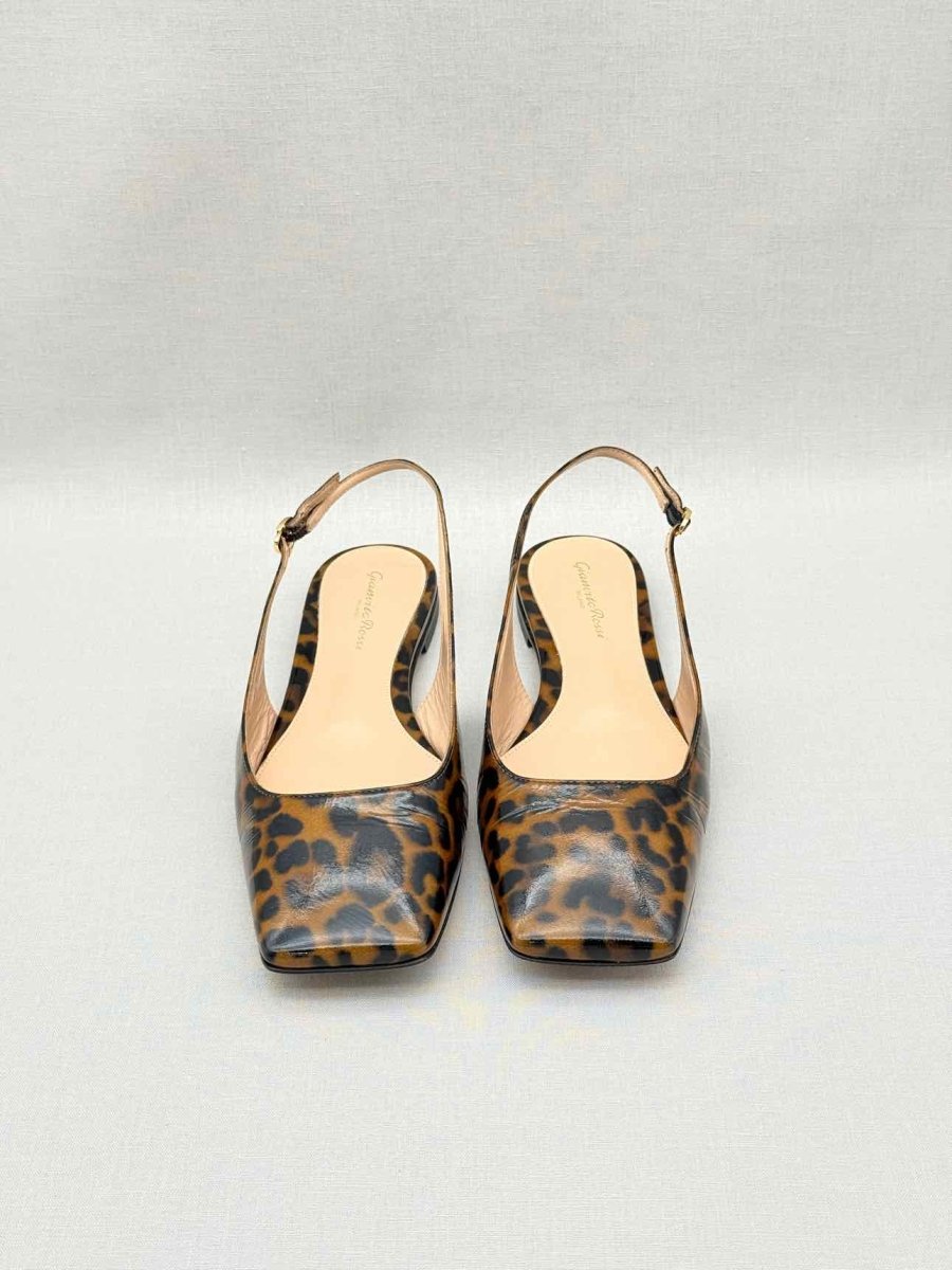 Pre-loved GIANVITO ROSSI Brown & Black Size EU 39 Ballet Flats at Reems Closet