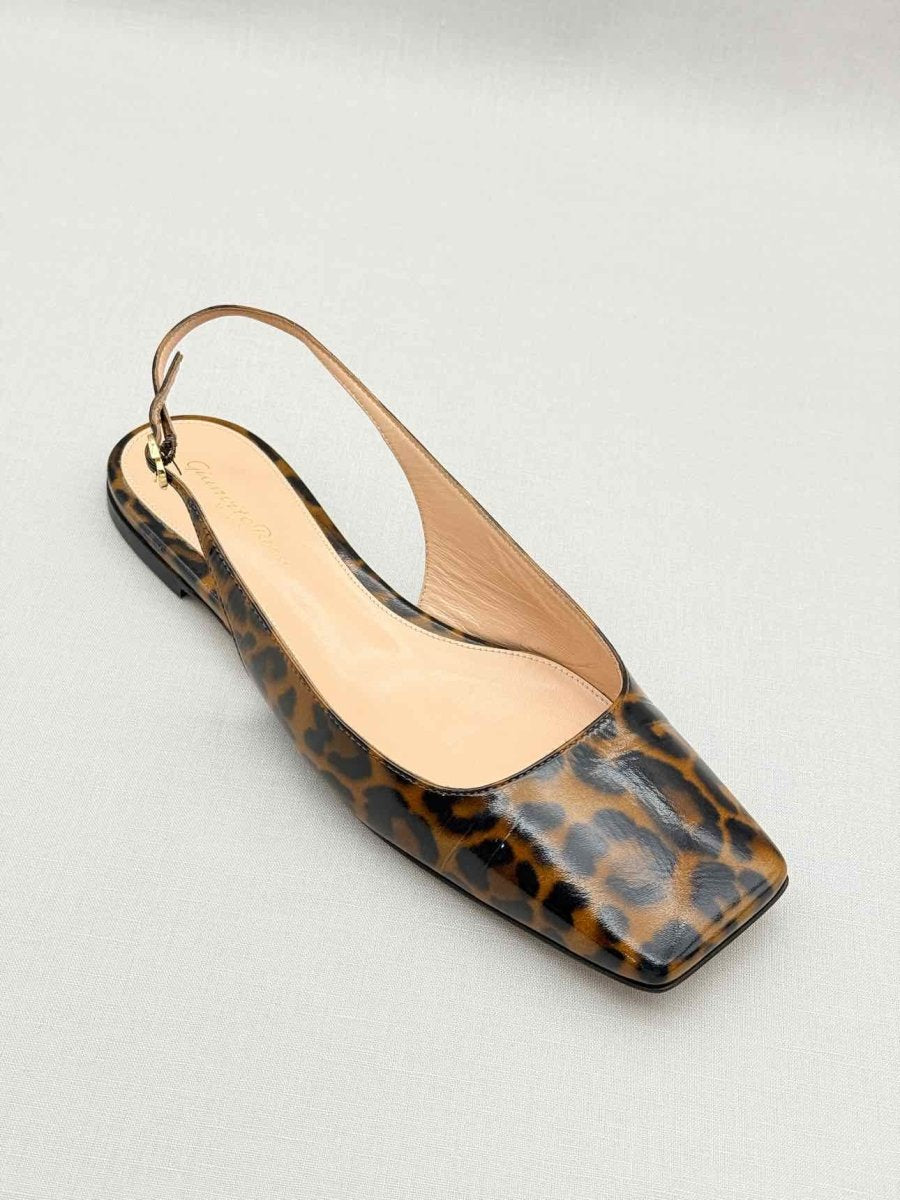 Pre-loved GIANVITO ROSSI Brown & Black Size EU 39 Ballet Flats at Reems Closet