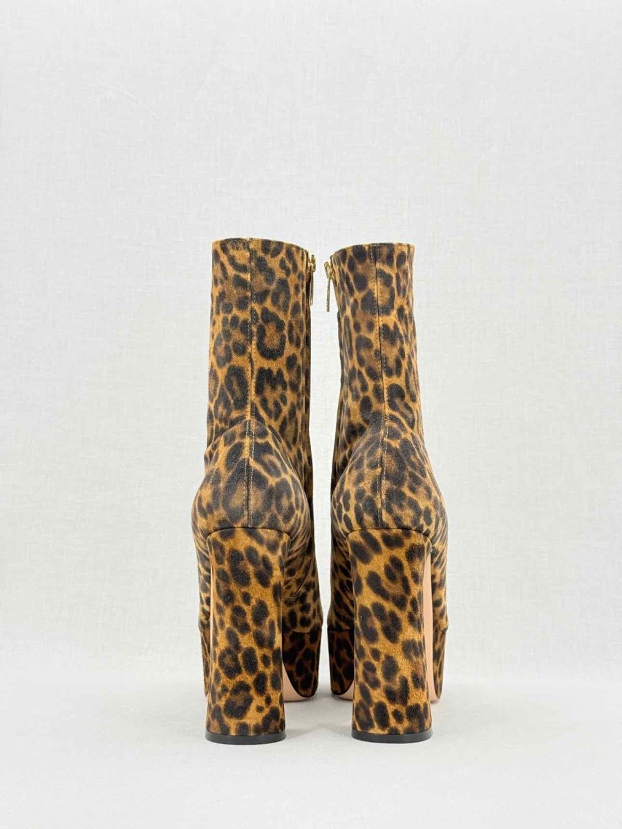 Pre - loved GIANVITO ROSSI Brown Multicolor Size EU 37 Ankle Boots at Reems Closet