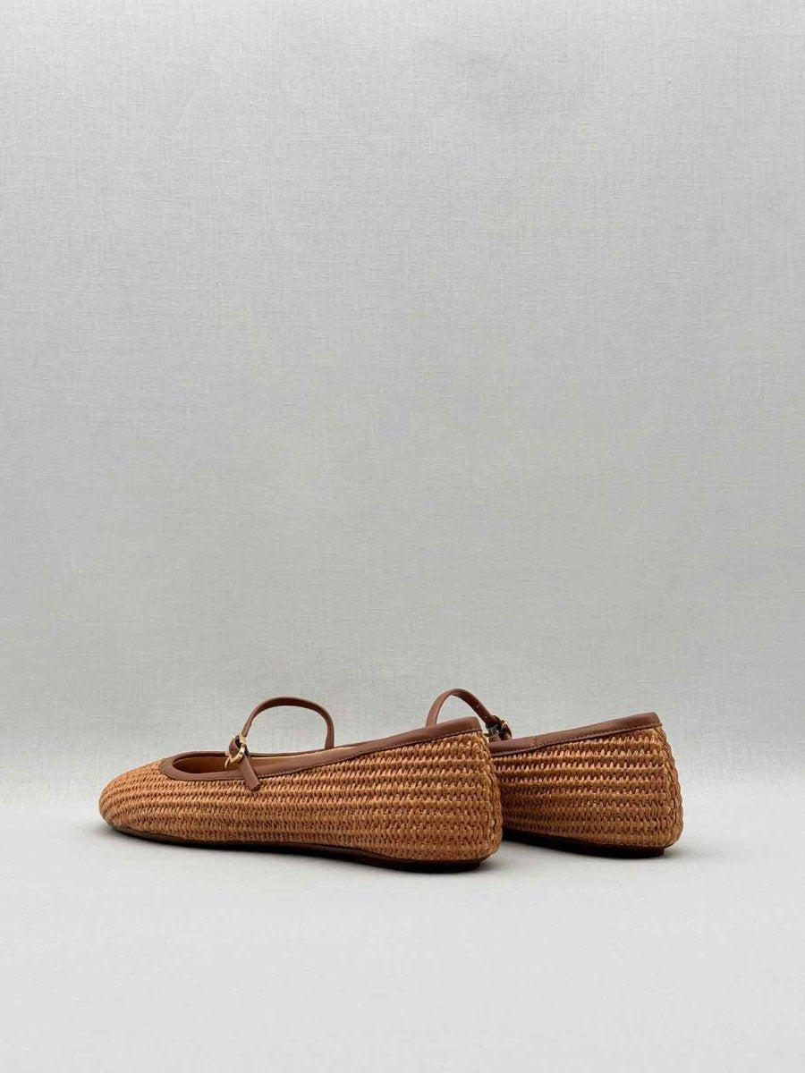 Pre - loved GIANVITO ROSSI Carla Brown Size EU 41 Ballet Flats at Reems Closet