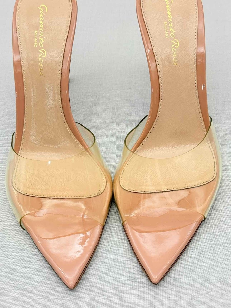 Pre - loved GIANVITO ROSSI Elle Beige Size EU 36 Heeled Sandals at Reems Closet