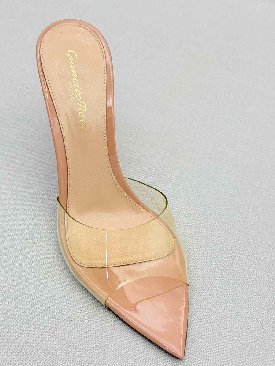 Pre - loved GIANVITO ROSSI Elle Beige Size EU 36 Heeled Sandals at Reems Closet