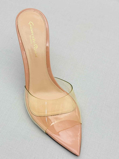 Pre - loved GIANVITO ROSSI Elle Beige Size EU 36 Heeled Sandals at Reems Closet