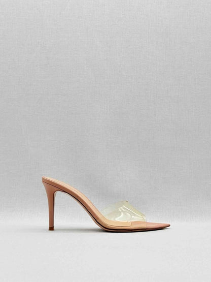 Pre - loved GIANVITO ROSSI Elle Beige Size EU 36 Heeled Sandals at Reems Closet