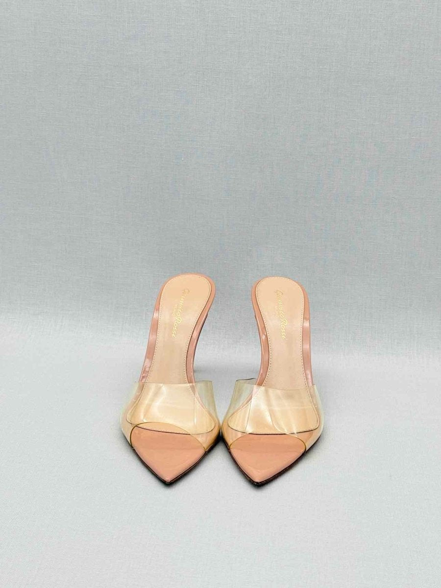Pre - loved GIANVITO ROSSI Elle Beige Size EU 36 Heeled Sandals at Reems Closet