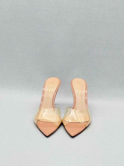 Pre - loved GIANVITO ROSSI Elle Beige Size EU 36 Heeled Sandals at Reems Closet
