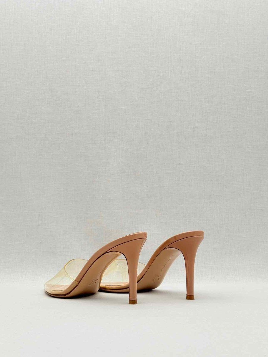 Pre - loved GIANVITO ROSSI Elle Beige Size EU 36 Heeled Sandals at Reems Closet