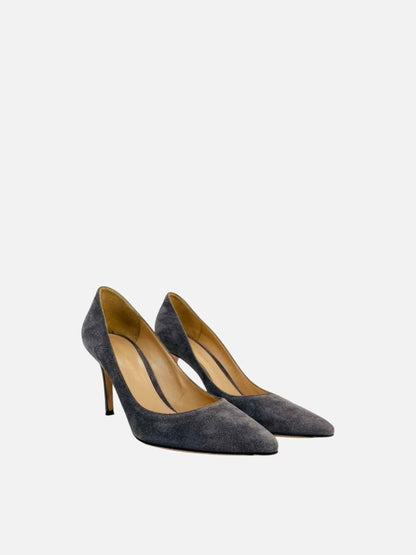 Pre - loved GIANVITO ROSSI Gianvito Grey Pumps 37.5 at Reems Closet