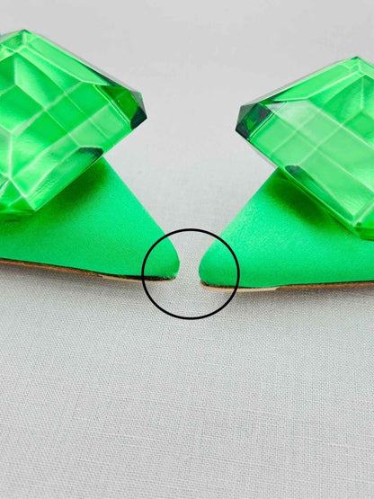 Pre - loved GIANVITO ROSSI Jaipur Green Size EU 38.5 Mules at Reems Closet