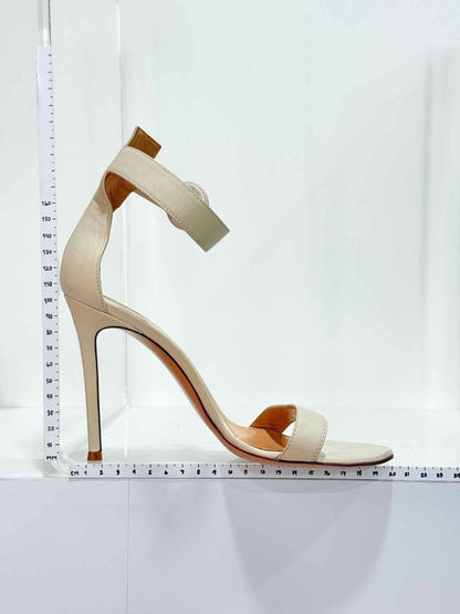 Pre - loved GIANVITO ROSSI Off - white Size EU 38 Heeled Sandals at Reems Closet