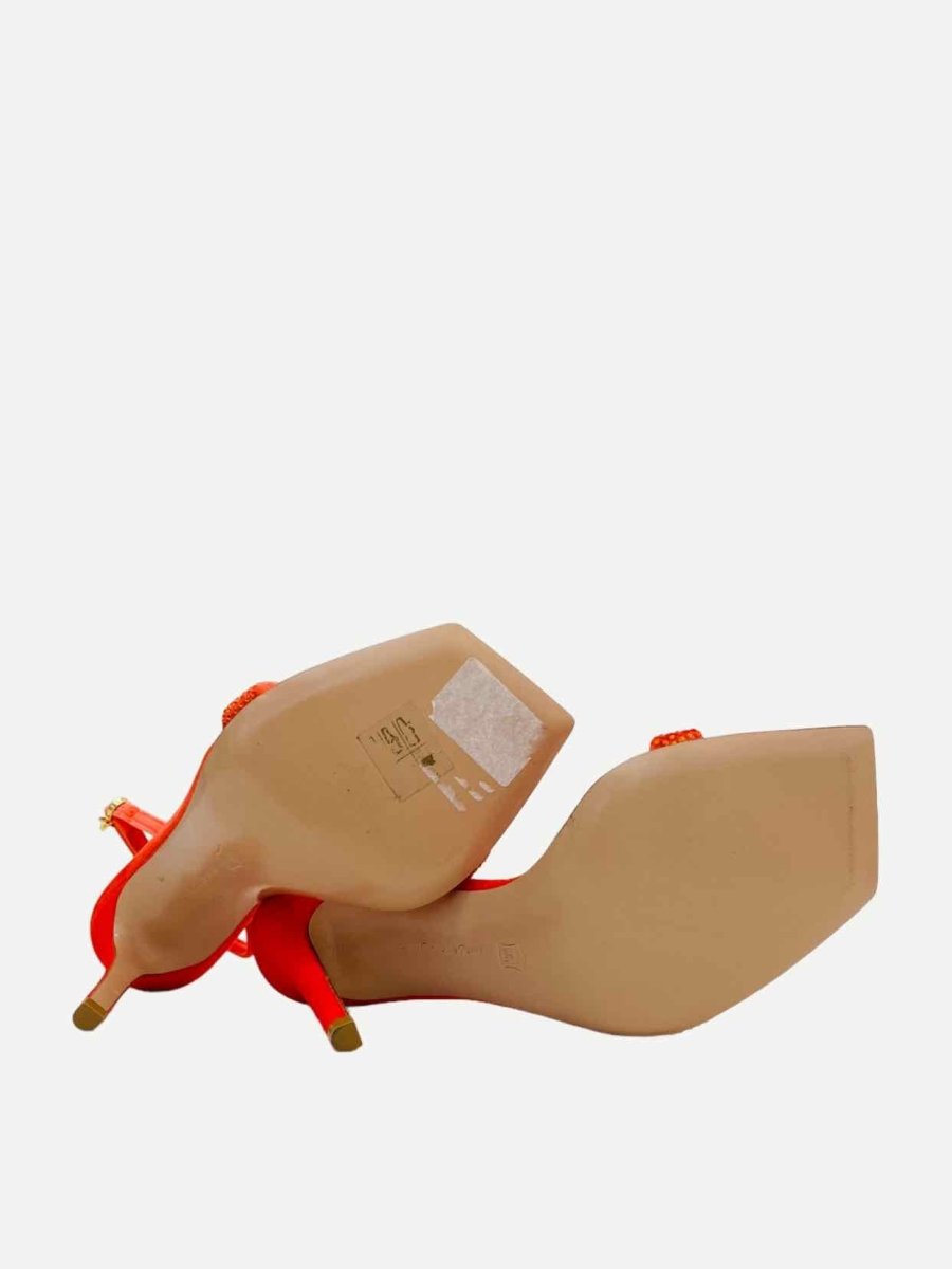 Pre - loved GIANVITO ROSSI Orange Heeled Sandals 38 at Reems Closet