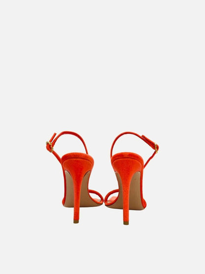 Pre - loved GIANVITO ROSSI Orange Heeled Sandals 38 at Reems Closet