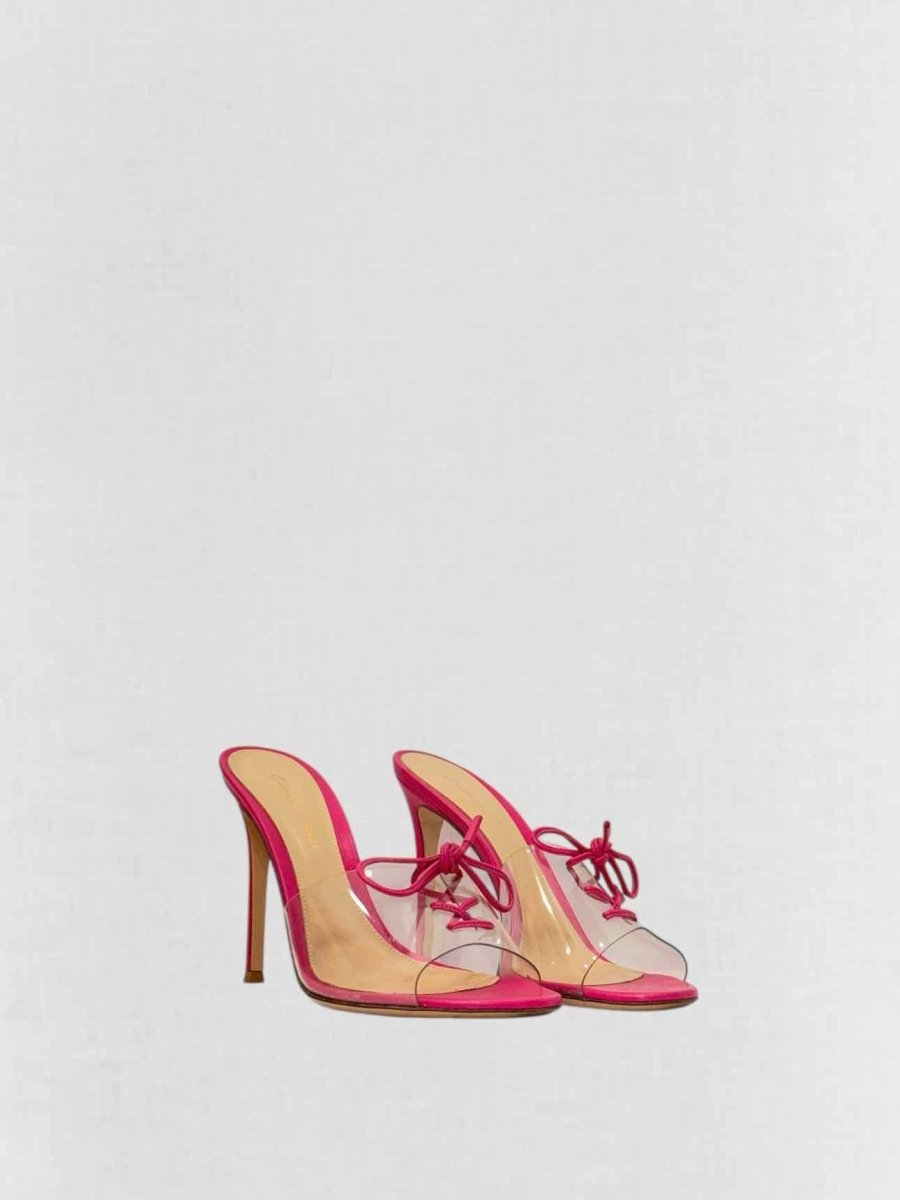 Pre - loved GIANVITO ROSSI Pink Size EU 38 Heeled Sandals at Reems Closet