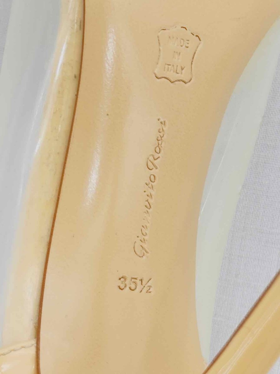 Pre - loved GIANVITO ROSSI Plexi Beige Size EU 35.5 Pumps at Reems Closet