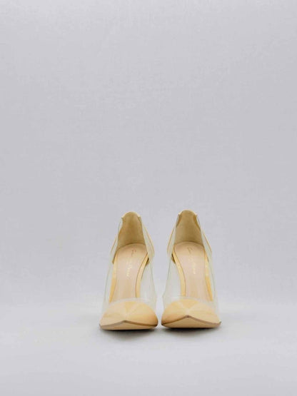 Pre - loved GIANVITO ROSSI Plexi Beige Size EU 35.5 Pumps at Reems Closet