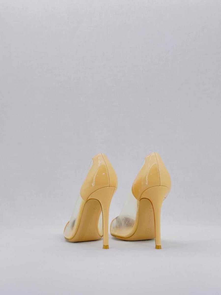 Pre - loved GIANVITO ROSSI Plexi Beige Size EU 35.5 Pumps at Reems Closet