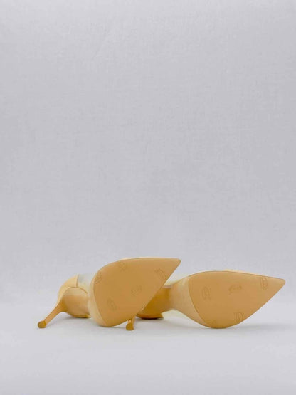 Pre - loved GIANVITO ROSSI Plexi Beige Size EU 35.5 Pumps at Reems Closet
