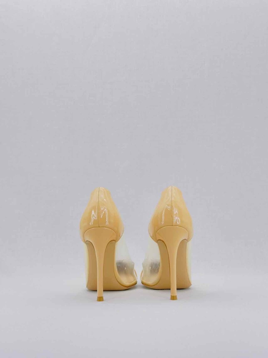 Pre - loved GIANVITO ROSSI Plexi Beige Size EU 35.5 Pumps at Reems Closet