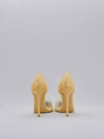 Pre - loved GIANVITO ROSSI Plexi Beige Size EU 35.5 Pumps at Reems Closet