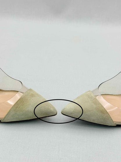 Pre-loved GIANVITO ROSSI Plexi Beige Size EU 38 Pumps at Reems Closet