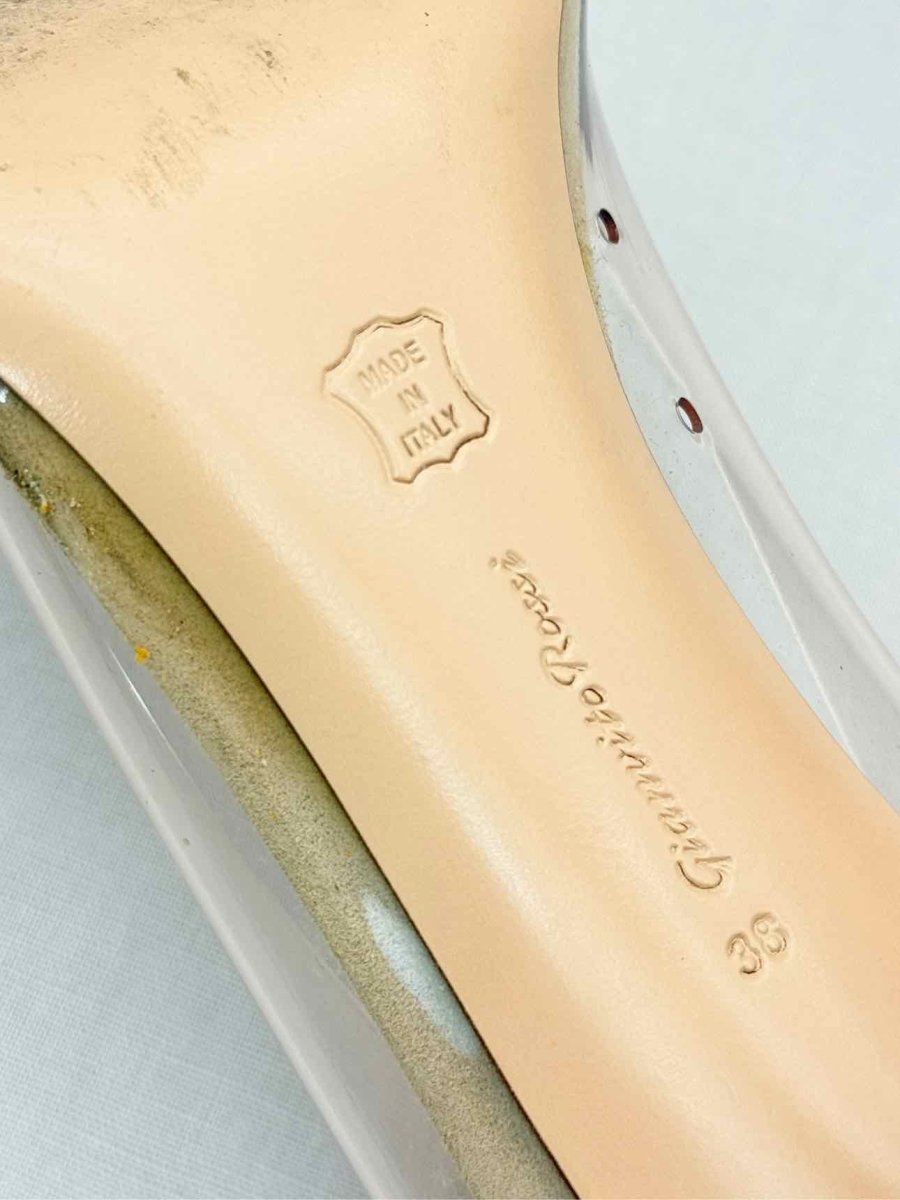 Pre-loved GIANVITO ROSSI Plexi Beige Size EU 38 Pumps at Reems Closet