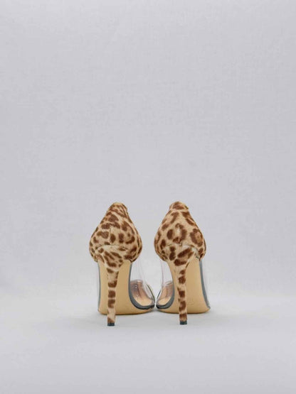 Pre - loved GIANVITO ROSSI Plexi Brown & Beige Size EU 35.5 Pumps at Reems Closet
