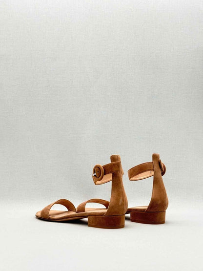 Pre-loved GIANVITO ROSSI Portofino 20 Beige Size EU 37.5 Sandals at Reems Closet