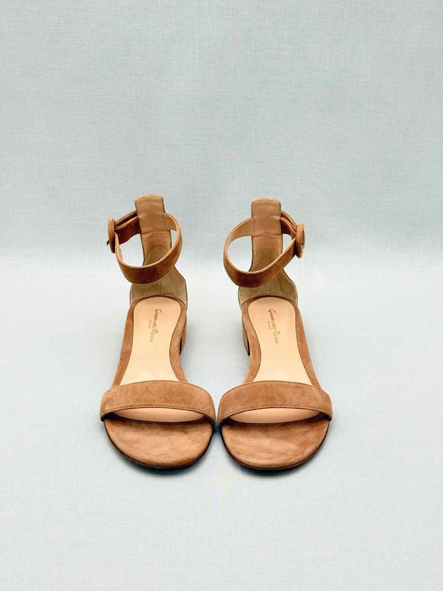 Pre-loved GIANVITO ROSSI Portofino 20 Beige Size EU 37.5 Sandals at Reems Closet