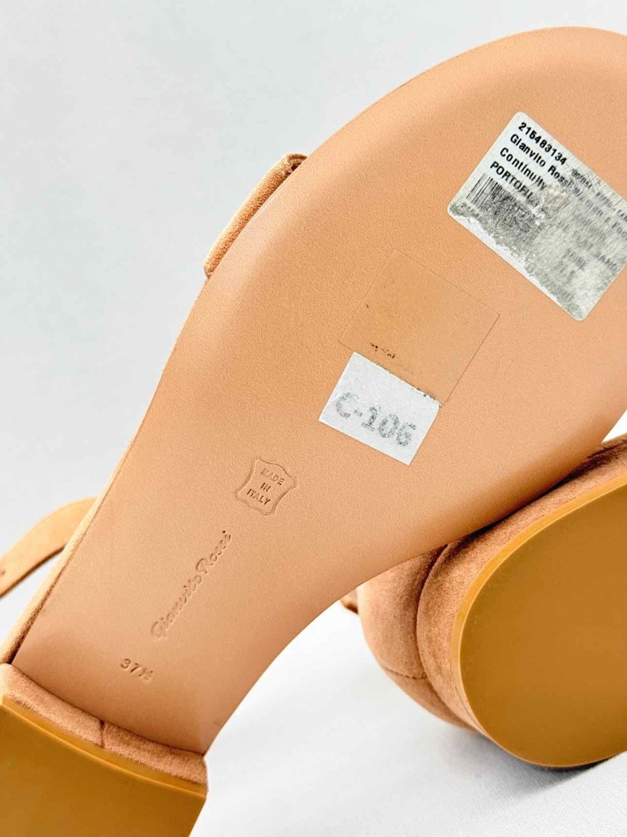 Pre-loved GIANVITO ROSSI Portofino 20 Beige Size EU 37.5 Sandals at Reems Closet