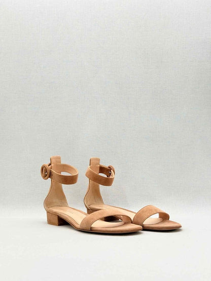 Pre-loved GIANVITO ROSSI Portofino 20 Beige Size EU 37.5 Sandals at Reems Closet