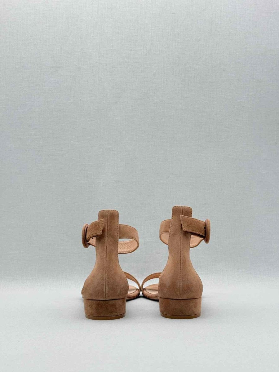 Pre-loved GIANVITO ROSSI Portofino 20 Beige Size EU 37.5 Sandals at Reems Closet