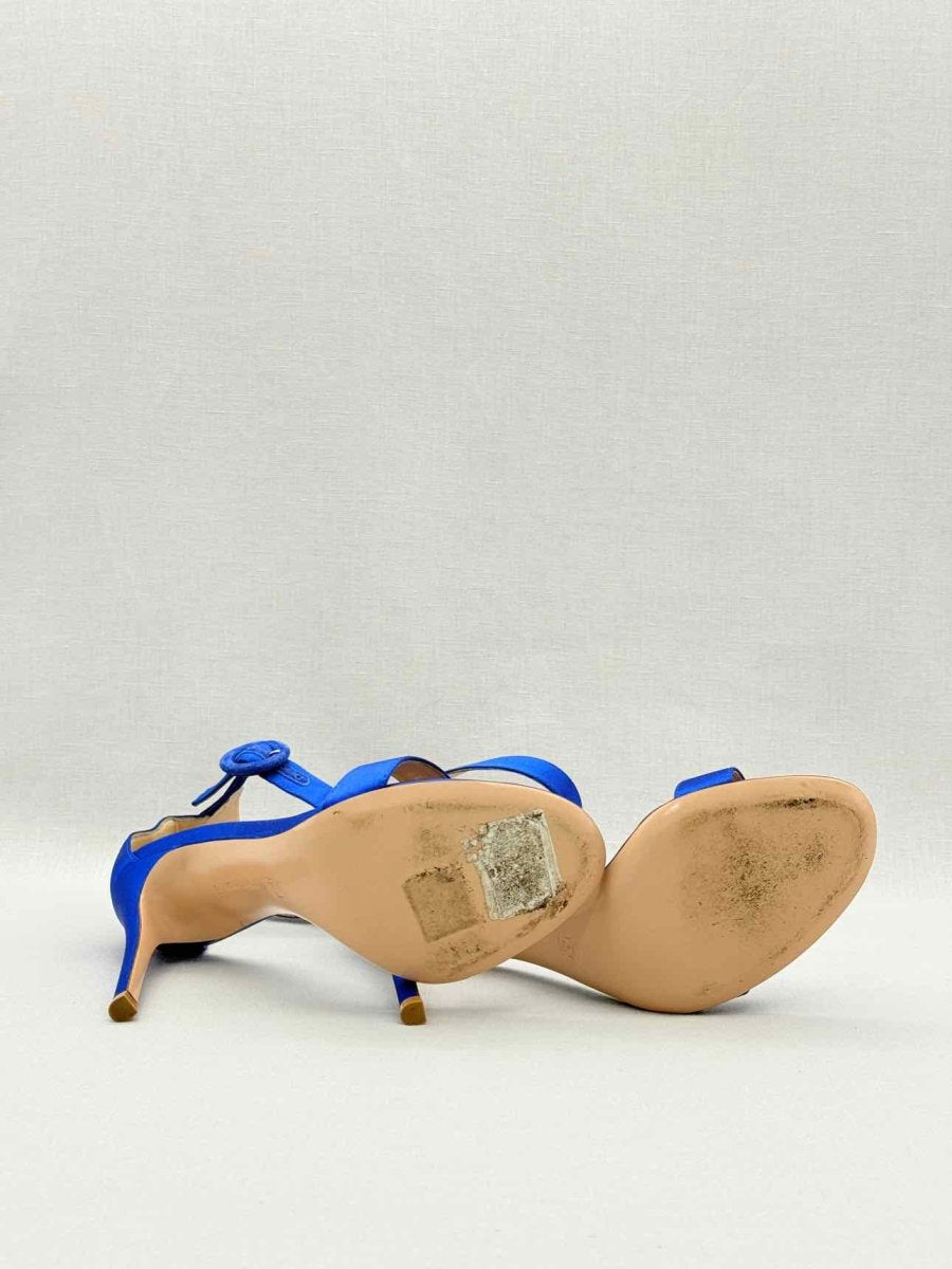 Pre-loved GIANVITO ROSSI Portofino Blue Size EU 38 Heeled Sandals at Reems Closet