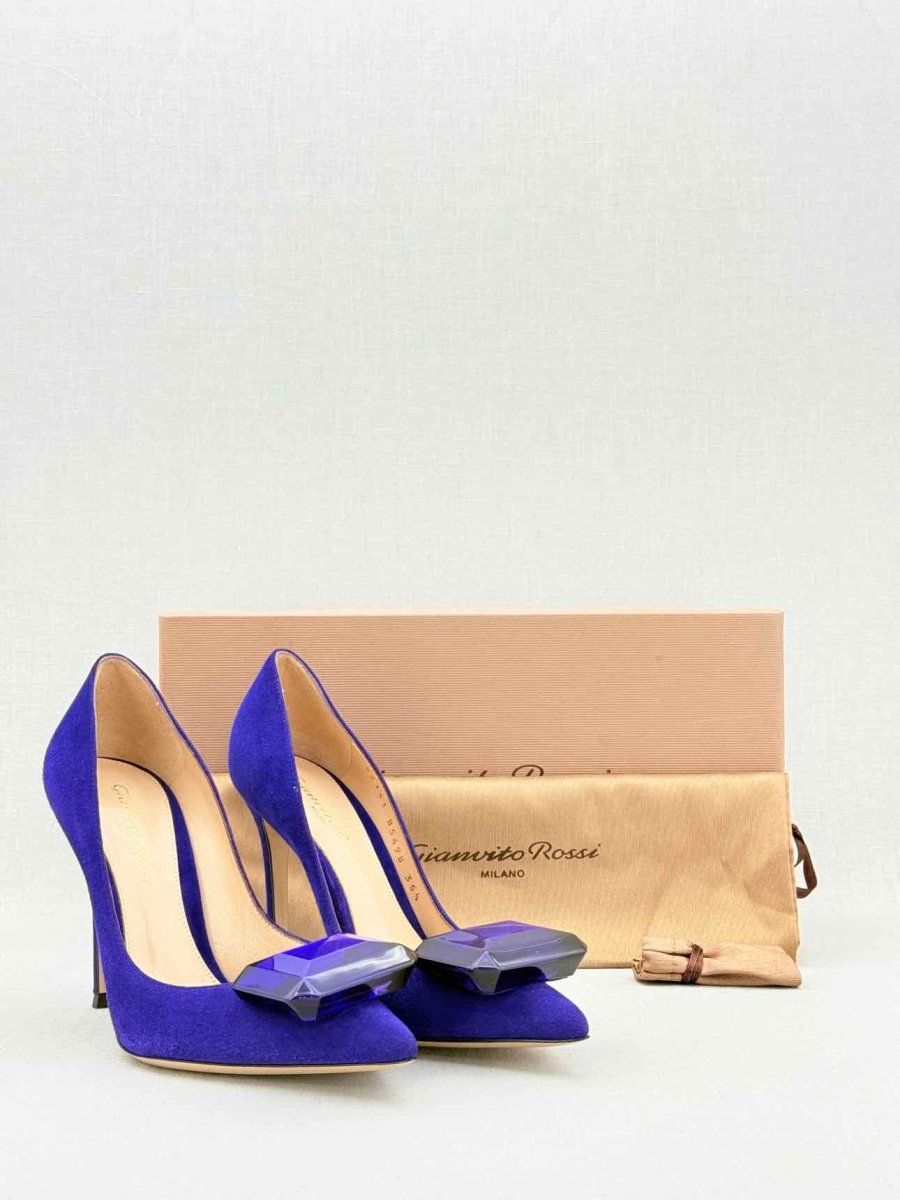 Pre - loved GIANVITO ROSSI Purple Size EU 35.5 Pumps at Reems Closet