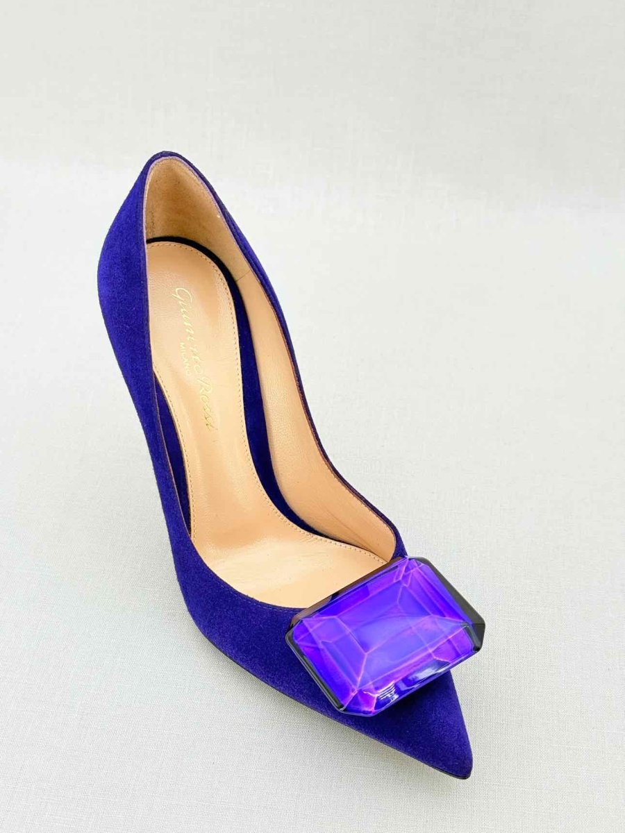 Pre - loved GIANVITO ROSSI Purple Size EU 35.5 Pumps at Reems Closet