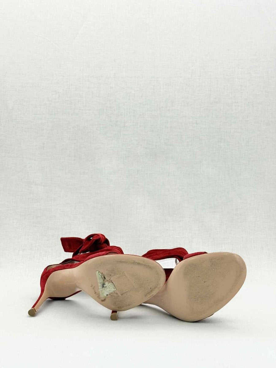 Pre - loved GIANVITO ROSSI Red Size EU 37.5 Heeled Shoes at Reems Closet