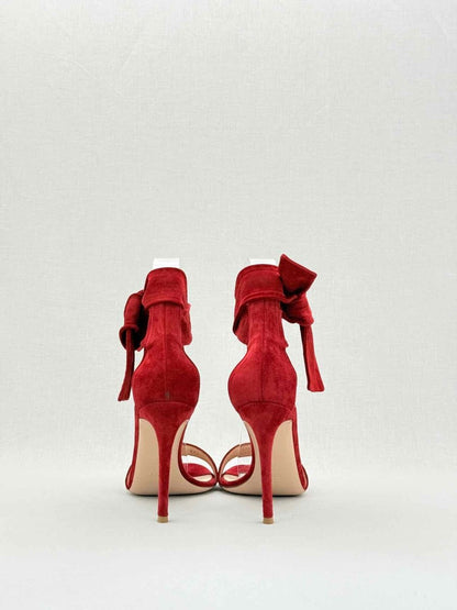 Pre - loved GIANVITO ROSSI Red Size EU 37.5 Heeled Shoes at Reems Closet