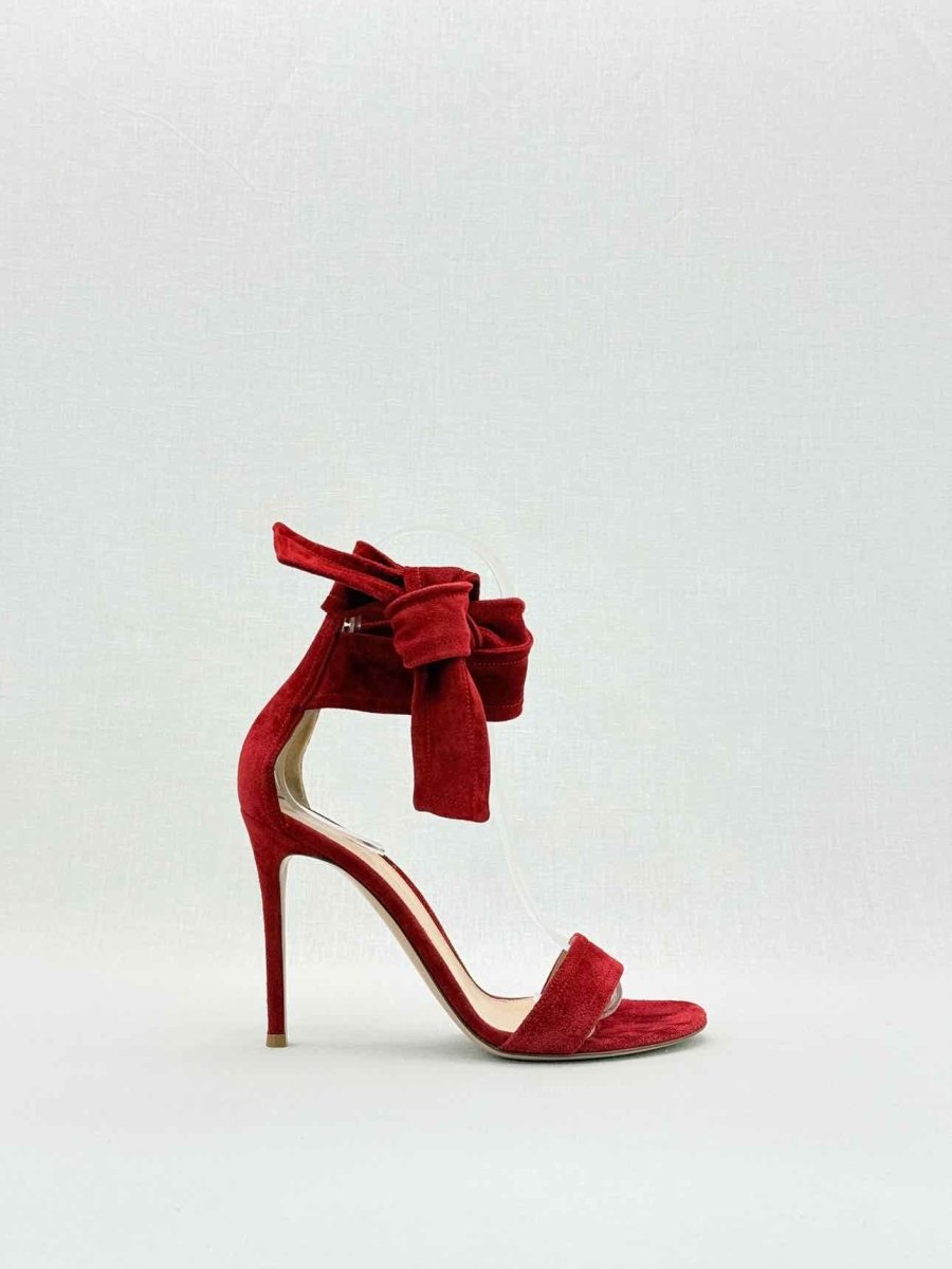 Pre - loved GIANVITO ROSSI Red Size EU 37.5 Heeled Shoes at Reems Closet