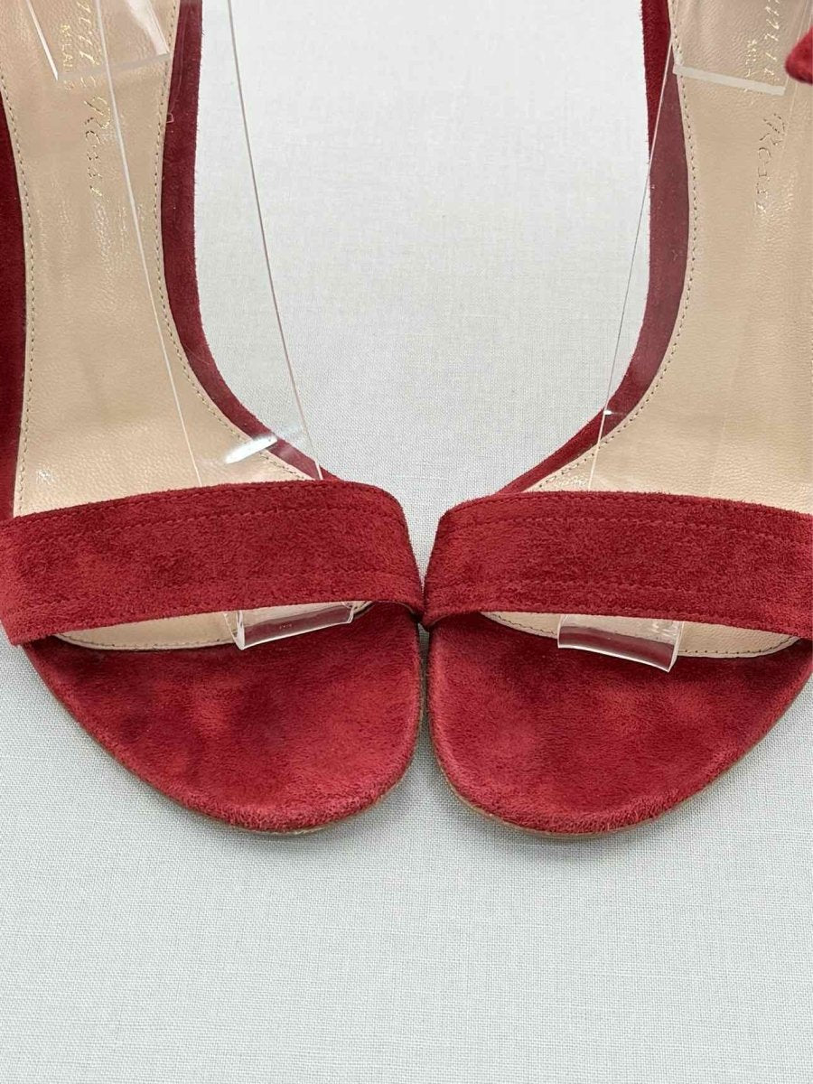 Pre - loved GIANVITO ROSSI Red Size EU 37.5 Heeled Shoes at Reems Closet