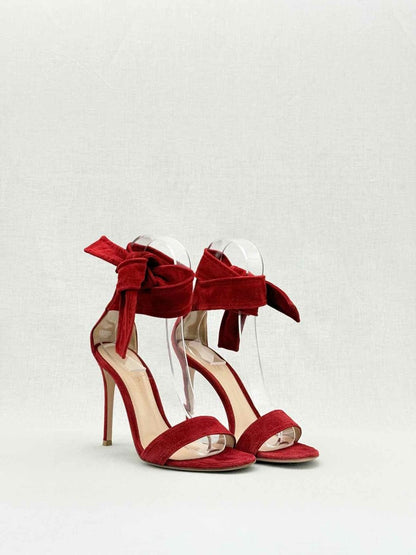Pre - loved GIANVITO ROSSI Red Size EU 37.5 Heeled Shoes at Reems Closet